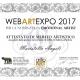 Attestato di Merito Artistico, WebArtExpo "Emotional Artist 2017"