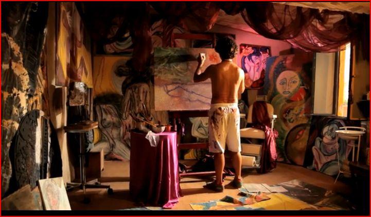 PARTECIPAZIONE DI HEWA CON OPERE PITTORICHE AL FILM "EFFETTO PARADOSSO" 