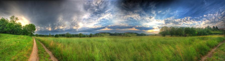 Twilight after storm