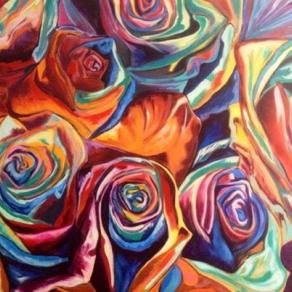 Rose,100x80cm,olio su tela,2014