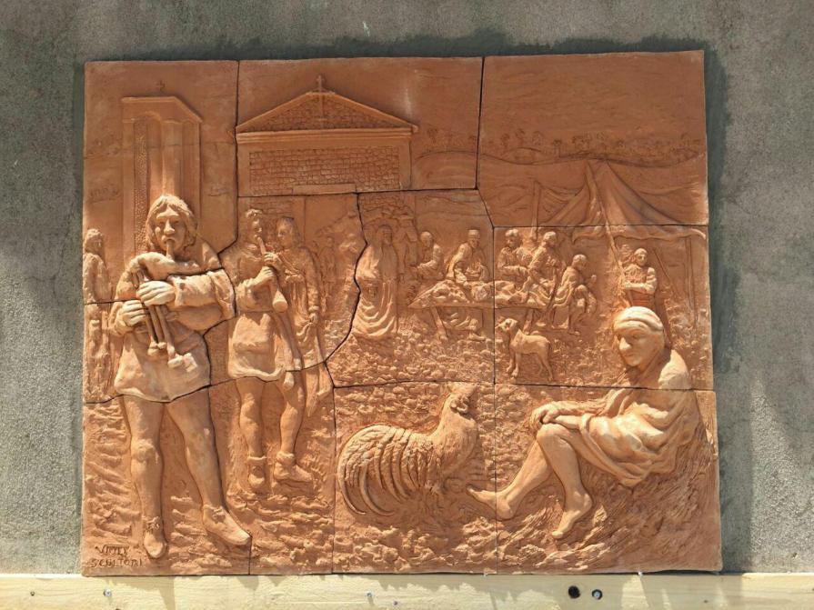 sentiero bizantino - particolare - Terracotta 160x140