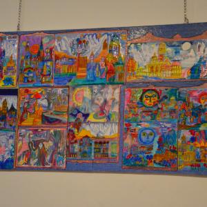 Polittico della rappresentazione di varie culture dell'Universo