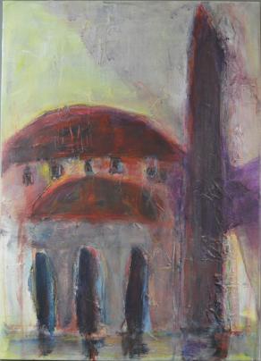 Olivier Steffens – Abstract- olio su tela - 50 x 70