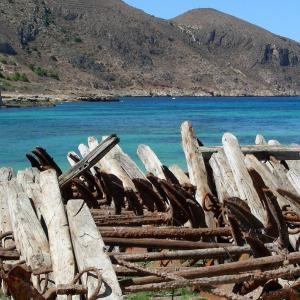 Italia. Sicilia, Trapani blu e sale