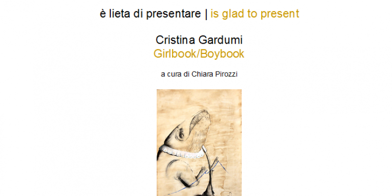 Cristina Gardumi "Girlbook/Boybook" presso la galleria Dino Morra Arte Contemporanea, fino al 30 novembre. Cristina Gardumi