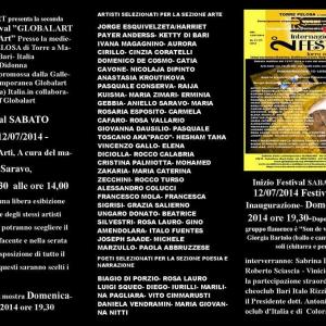 Reading di poesia e narrazione al Festival ”GLOBALART International Art” Reading di poesia e narrazione al Festival ”GLOBALART International Art”