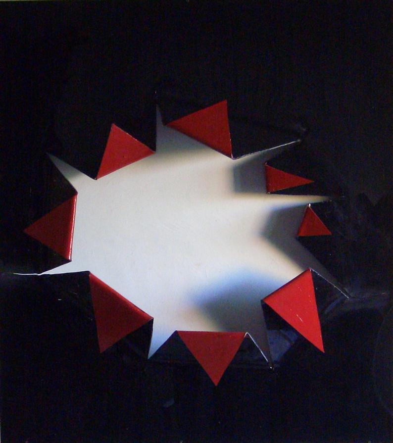 Strappo nel contesto    smalto du plexuglas   90x100   2006