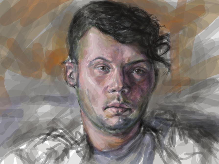 iPad portrait of my son Theo, February 26th, 2011 iPad portrait of my son Theo, February 26th, 2011