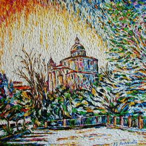 Bologna : San Luca al tramonto