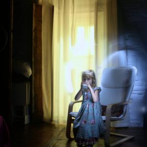 Ella, glass of milk.