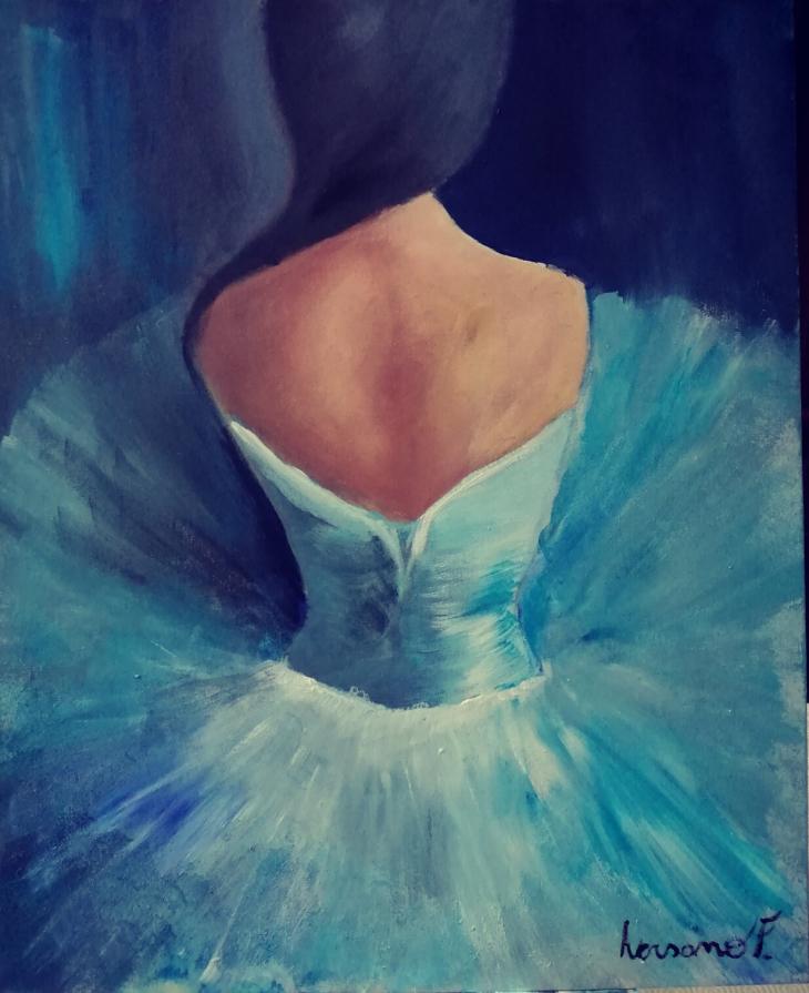 Ballerina in blu