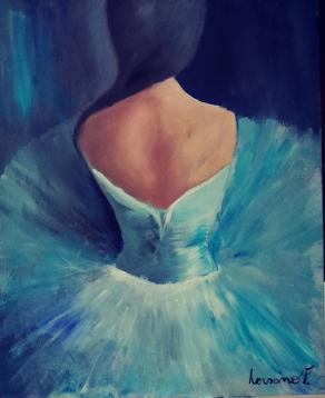 Ballerina in blu