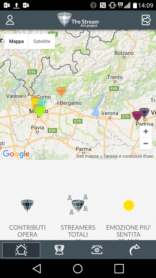 APP see emotions on world map