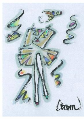 Lady in subway  train