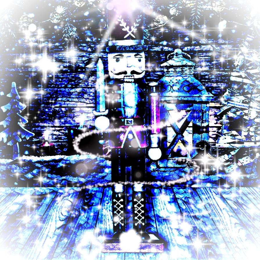 Un tocco di blu e argento... la magia dello Schiaccianoci illumina la festa !!! 