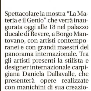 MOSTRA A REVERE -LA MATERIA E IL GENIO 