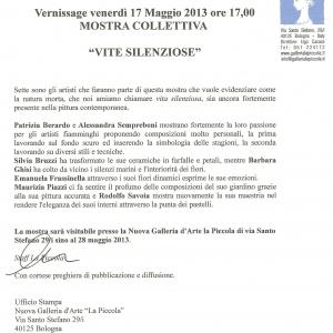 “VITE SILENZIOSE”
