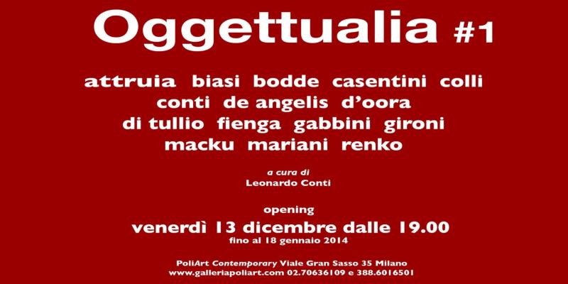 OGGETTUALIA #1 OGGETTUALIA #1