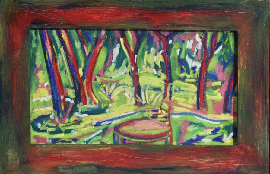 "scorcio del giardino di Forte, vista verso il Fiumetto"