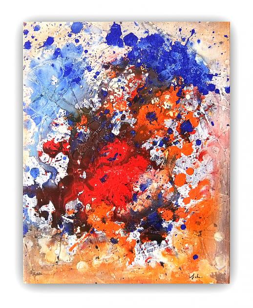 con cornice 14x28in Opere d'arte contemporanea astratta Pittura a olio su tela Kapok Dente di leone Fiore Quadri astratti per la decorazione domestica 35x70cm 