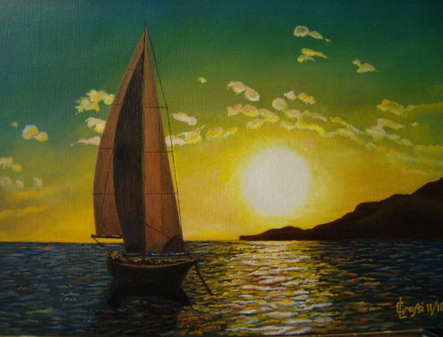 LG 0191 -  Ormeggio al calar del Sole