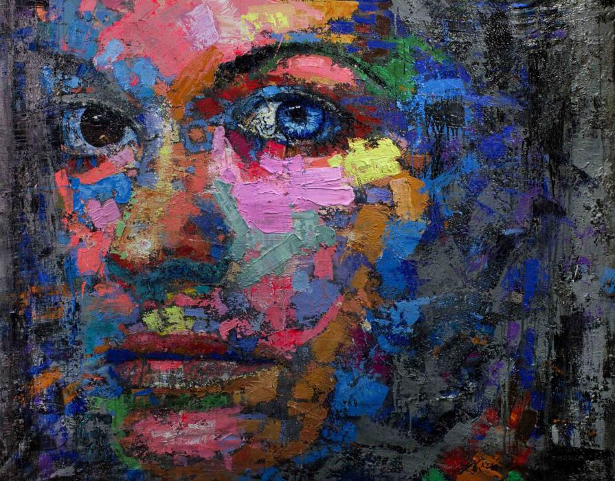 Fabio Modica | Julie | mixed media on canvas | 78x59 inches | 2015