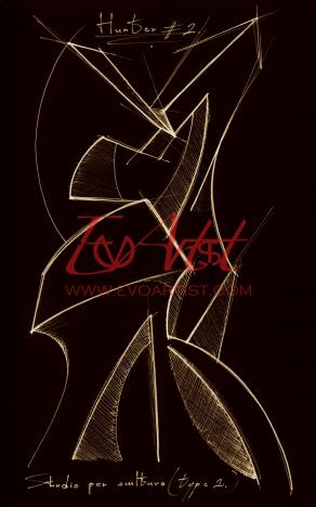 Hunter - Studio per scultura cubofuturista Hunter - Studio per scultura cubofuturista