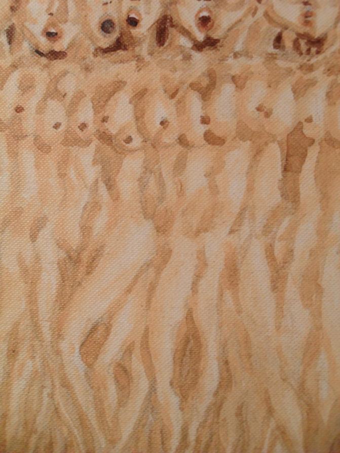 Megafusione femminile - Minute strette agglomerantesi (particolare)