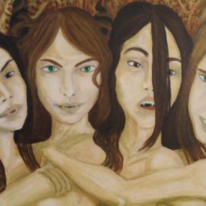 Streghette in trasformazione e agglomerazione driadica - Gorgonillae (particolare) Streghette in trasformazione e agglomerazione driadica - Gorgonillae (particolare)