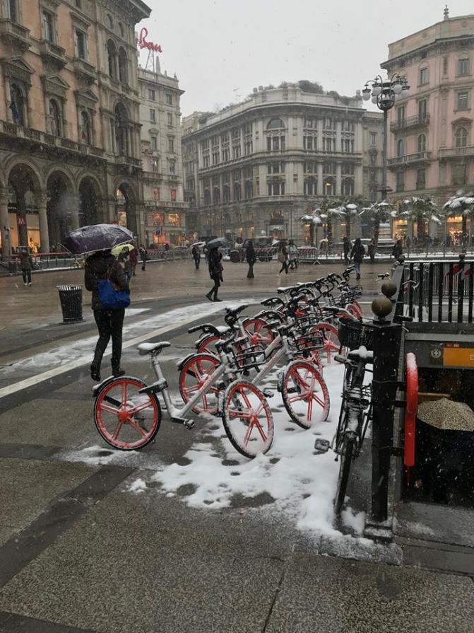  . . E' ARRIVATA LA NEVE A MILANO !!!! 1 MARZO 2018 - 2 -
