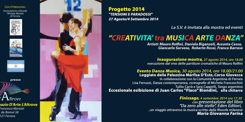 CREATIVITA' tra MUSICA ARTE DANZA