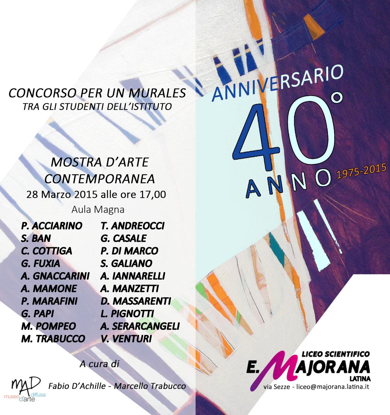 MAD School: Collettiva d’Arte Contemporanea al Liceo scientifico Ettore Majorana