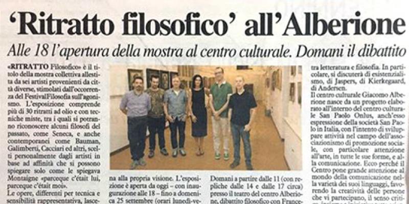 RITRATTO FILOSOFICO A MODENA X FESTIVAL FILOSOFIA RITRATTO FILOSOFICO A MODENA X FESTIVAL FILOSOFIA