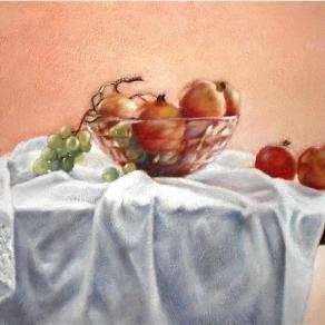 Fruttiera con melegrane