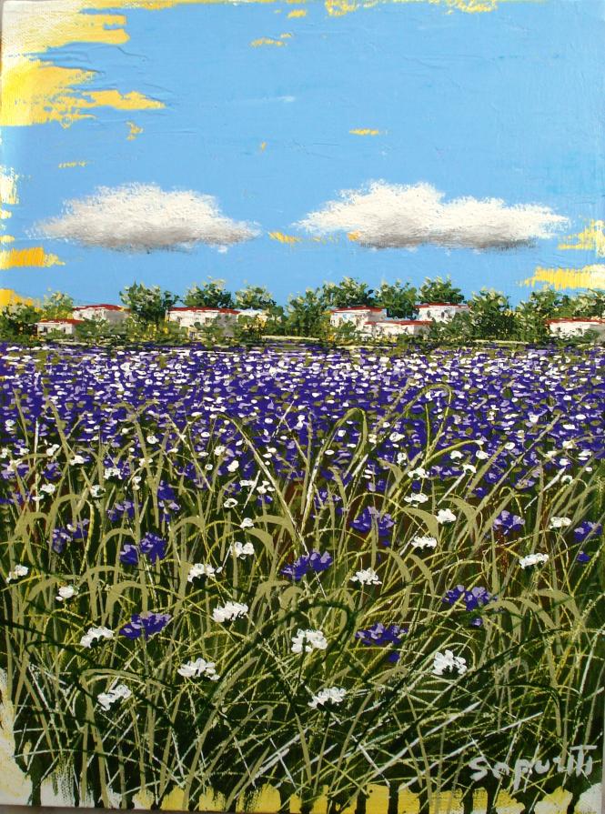 Marco Saporiti – Paesaggio in viola Marco Saporiti – Paesaggio in viola