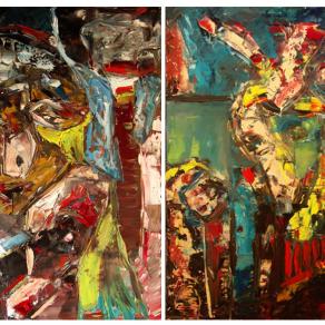 take a crayons and paint