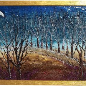 "Bosco notturno astratto"