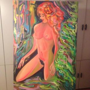 Donna Ross olio su tela 120x80cm 2014