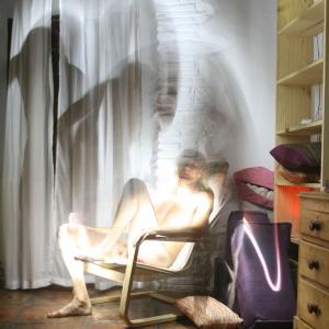 Self portrait with shadow