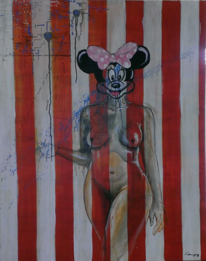 minnie in red and white 