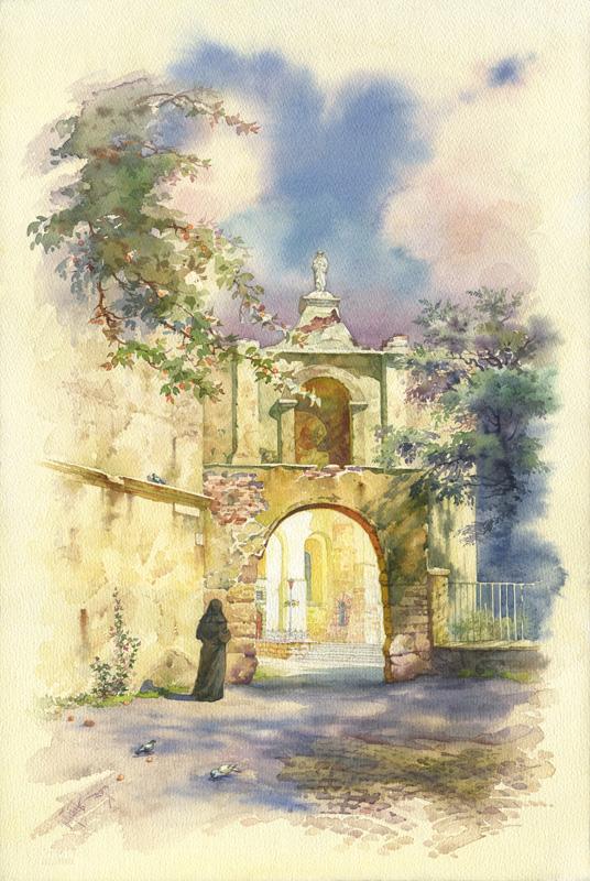 The noviciate. _watercolor_57 x 38 cm._2013