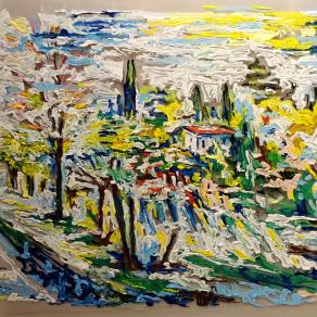 Autunno in collina: andando verso San Luca per campi