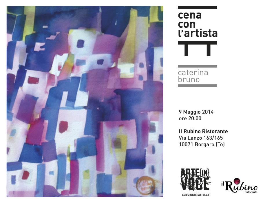 “Cena con l’artista” con Caterina Bruno acquerellista 