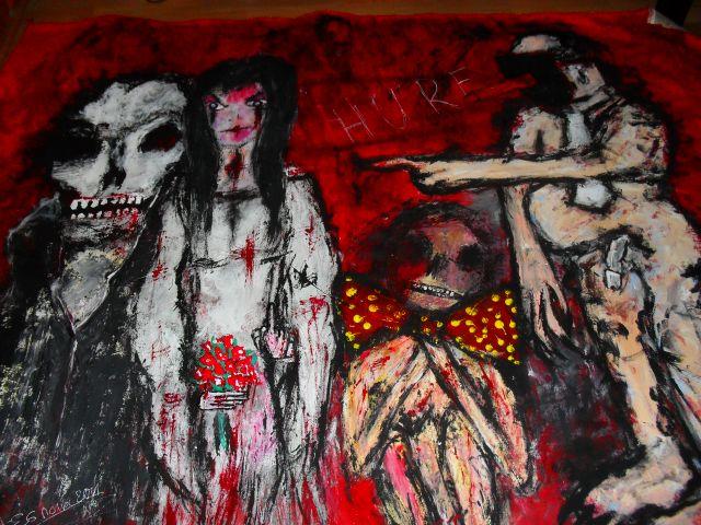 A story of many stories Acryl auf Tuch 185 x 160 cm.