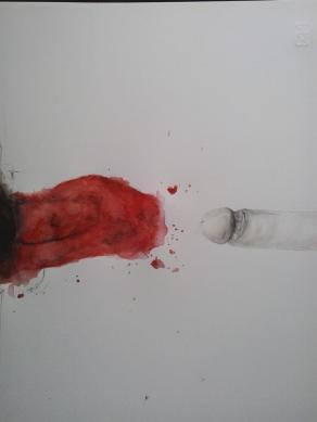 Incontro. Momento catartico 4 - Tecnica mista su carta 2014