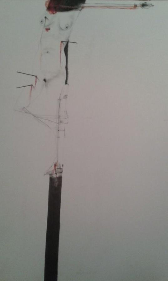 S. Sebastiana - Tecnica mista su carta 2015