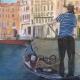 Venezia - il canale e il gondoliere