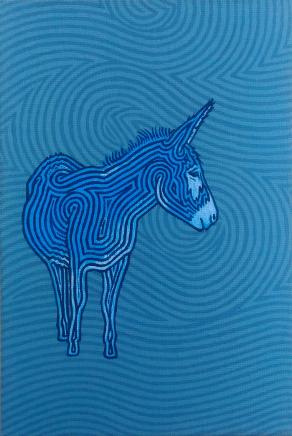 Blue donkey
