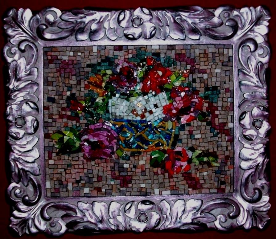 Roses shadow - mosaic