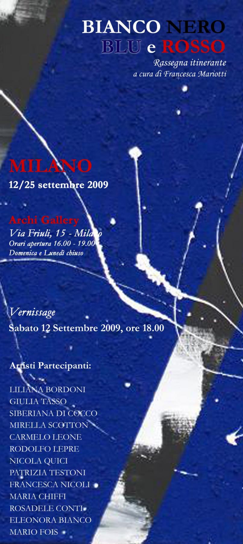 RED WHITE BLACK AND BLUE FESTIVAL TOURING IN MILAN AND VENICE  FERRARA